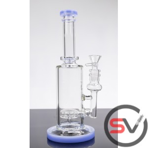 COLORED BASE GLASS WATER PIPE  10inch